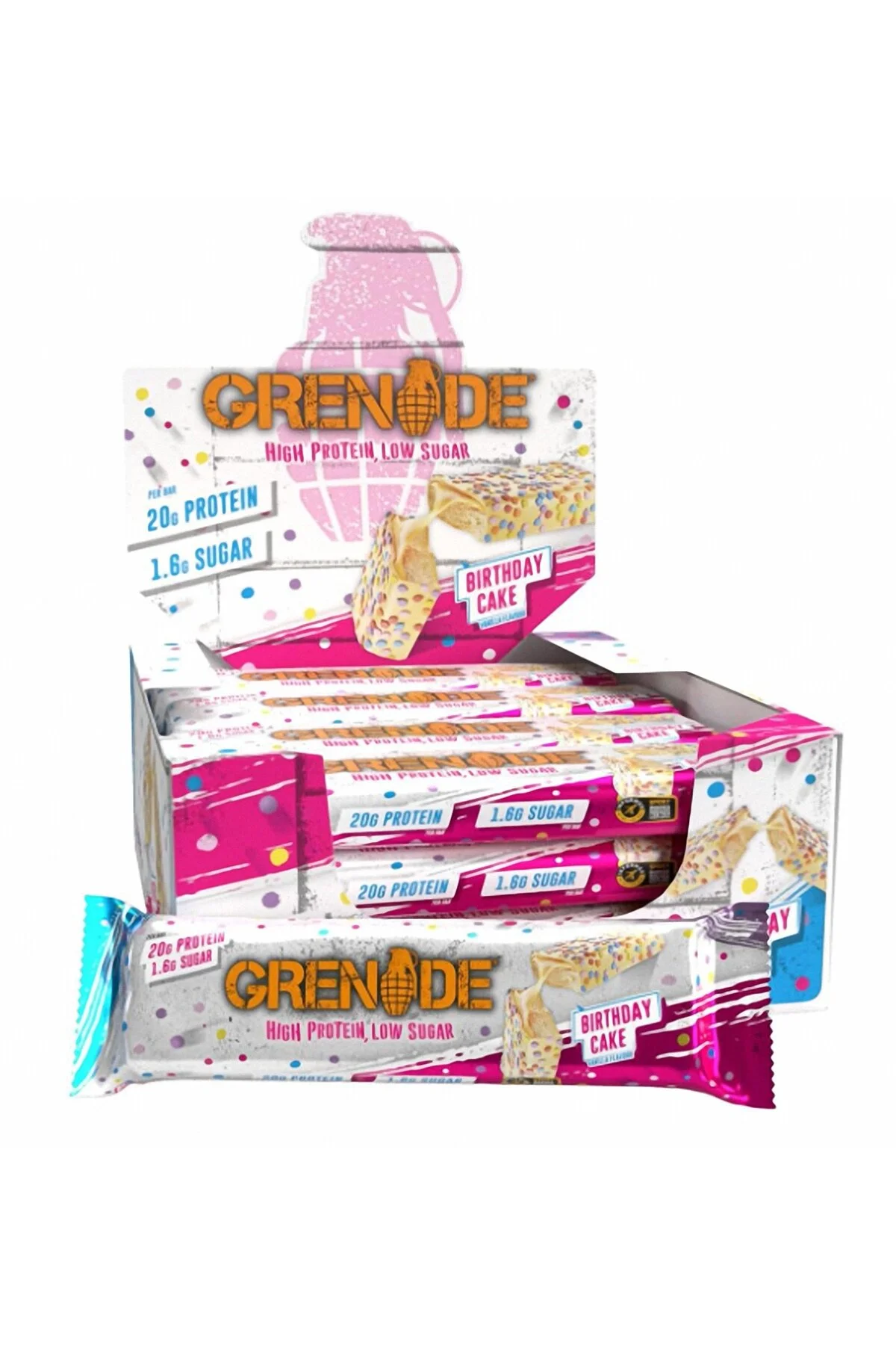 Grenade Carb Killa Protein Bar 60 gr Birthday Cake 12 Adet