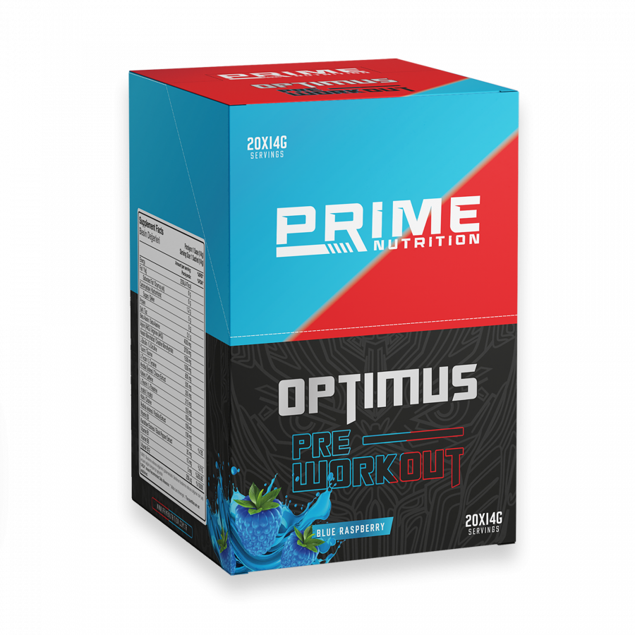 Prime Nutrition Optimus Pre-Workout Blue Raspberry 20 Adet x 14 gram