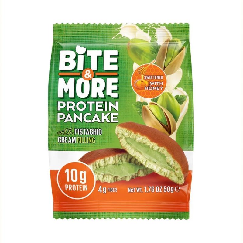 Bite & More Protein Pancake Pistachio Cream 12 Adet x 50 gram
