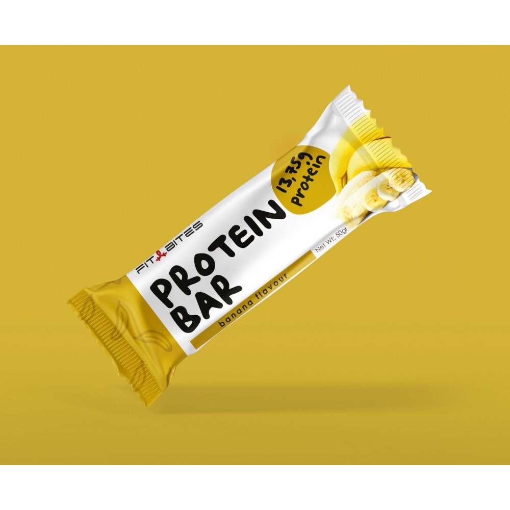 Fit Bites Banana Flavour Protein Bar 50 gr x12