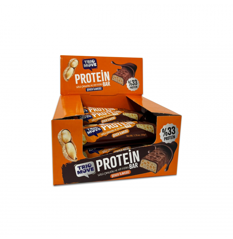 TRIO MOVE %33 FIT PROTEIN BAR YER FISTIĞI 9 ADET X 50 GRAM