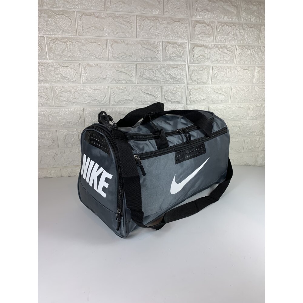 NİKE 45 CM SPOR ÇANTA GRİ (Ayakkabı gözlü)
