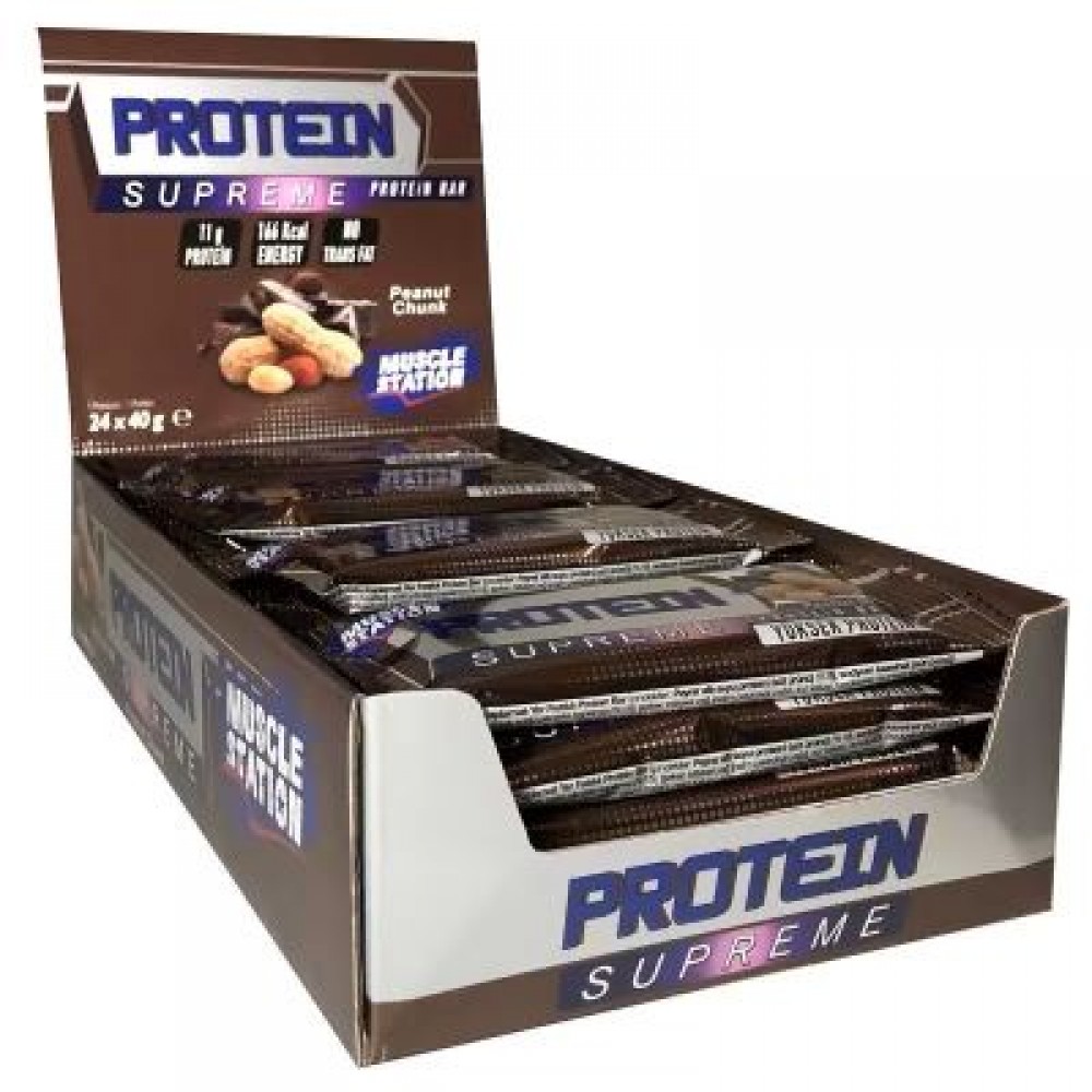 Muscle Station Supreme Protein Bar Çikolata Yer Fıstığı 40 Gr