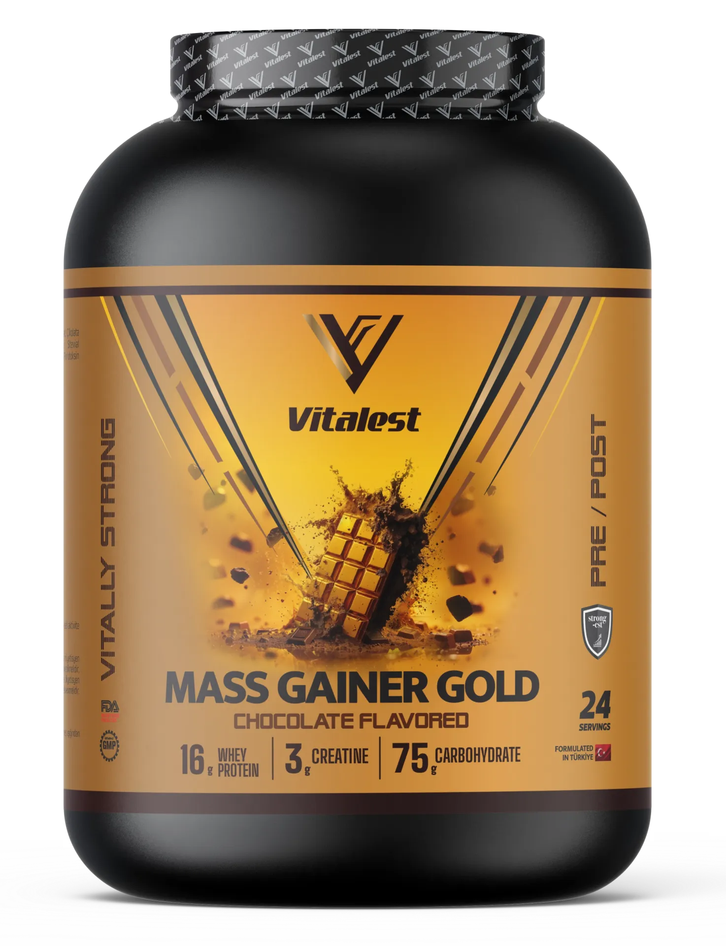 Mass Gainer 2400G. Karbonhidrat Tozu 24 Servis ÇİKOLATA