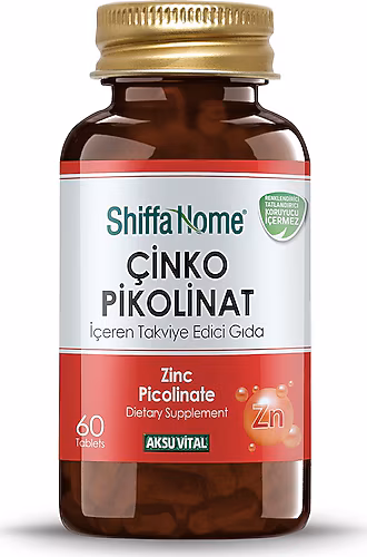 Shiffa Home ÇİNKO PİKOLİNAT 60 TABLET
