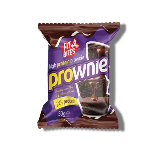 Fit Bites Prownie High Protein Brownie Chocolate Cream 12 Adet x 50 gram